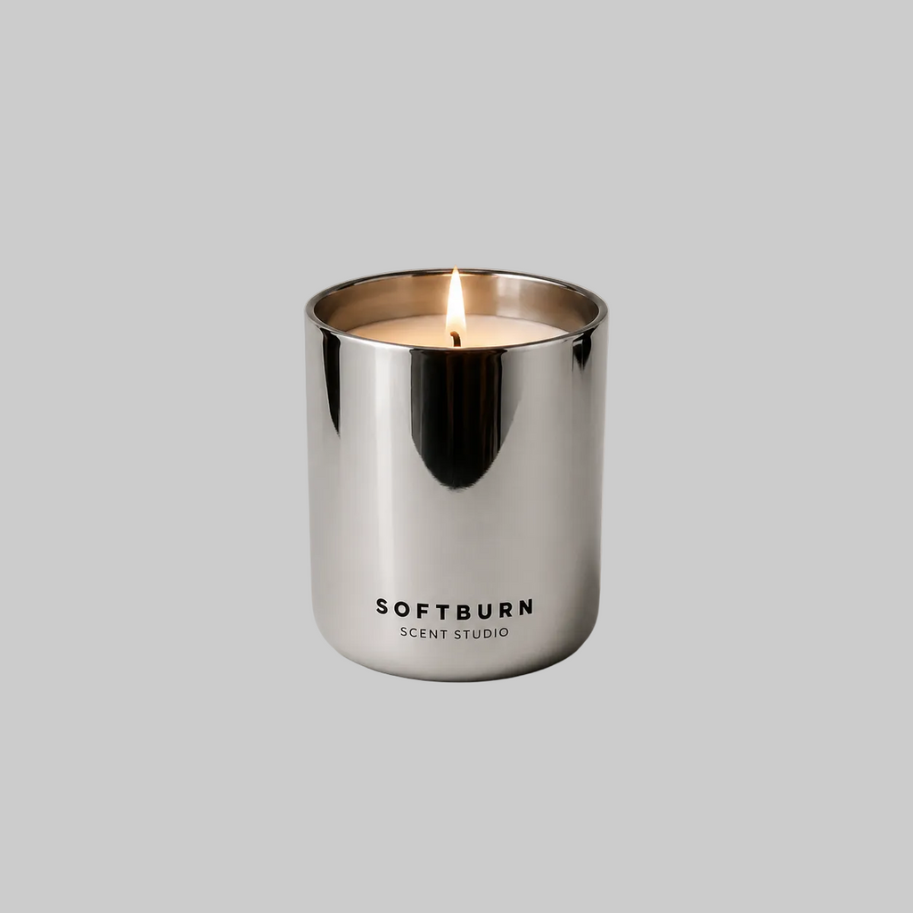 Amber Vanille - The Chrome Statement Candle (390g)